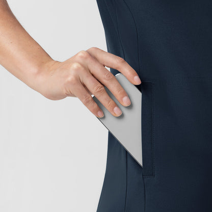 Force Cross-Flex Knit C13190 Women's V-Neck Scrub Top Navy