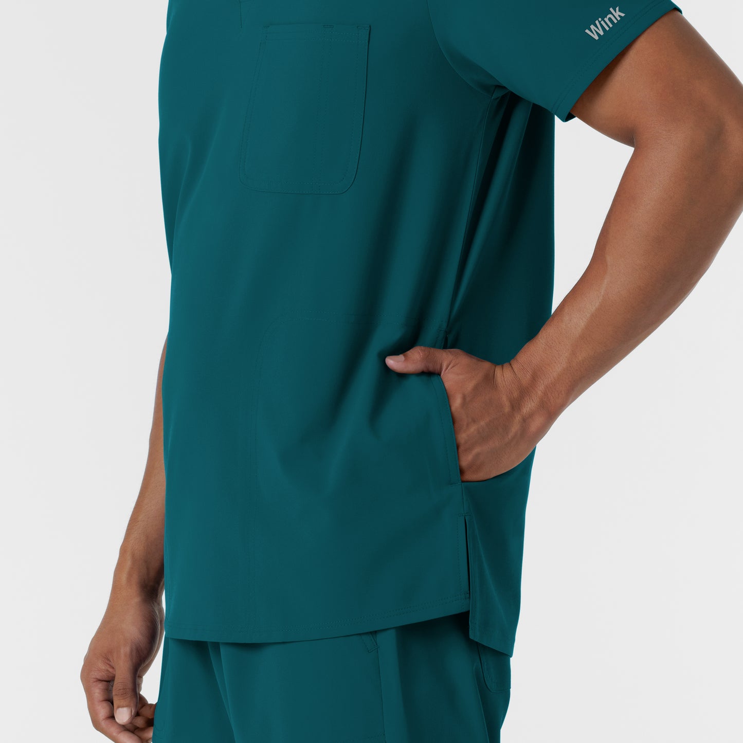 NURTUR 6380 Men's V-Neck Scrub Top Caribbean