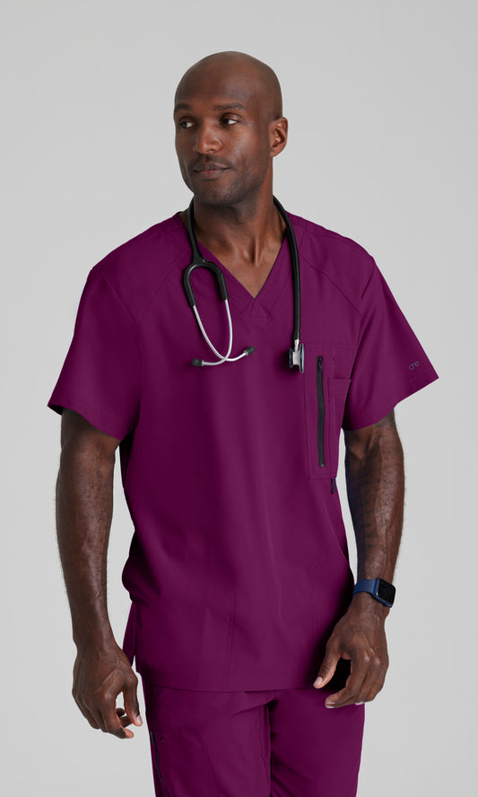 Barco One 0115 Amplify Scrub Top Wine