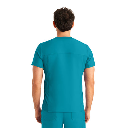 Forward LT111 Men's 2 Pocket V Neck Scrub Top Teal Image