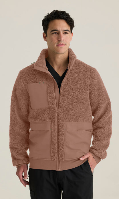 Grey's Anatomy Stretch GRSJ942 Randin Sherpa Jacket Brownstone - front