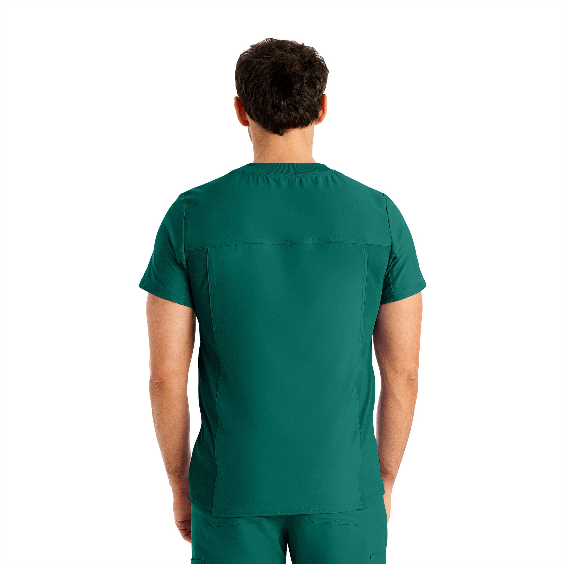 Forward LT110 Men's 4 Pocket V Neck Scrub Top Hunter Image