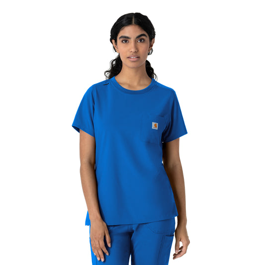 Force Cross-Flex C13510 Women's Crew Neck Scrub Top Royal