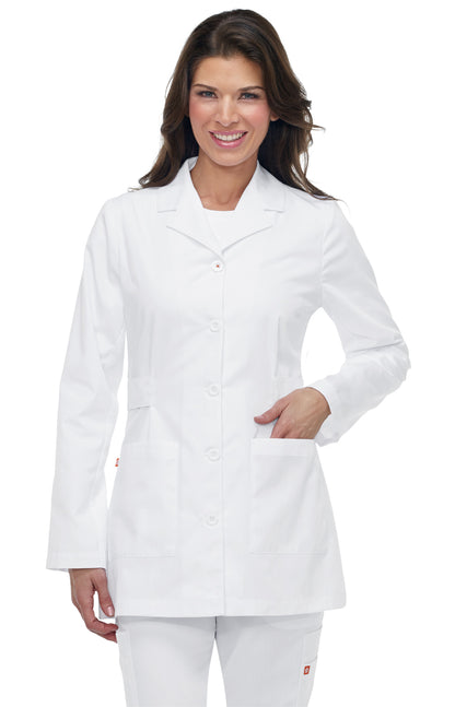 Orange Standard G3400 Hampton Lab Coat White