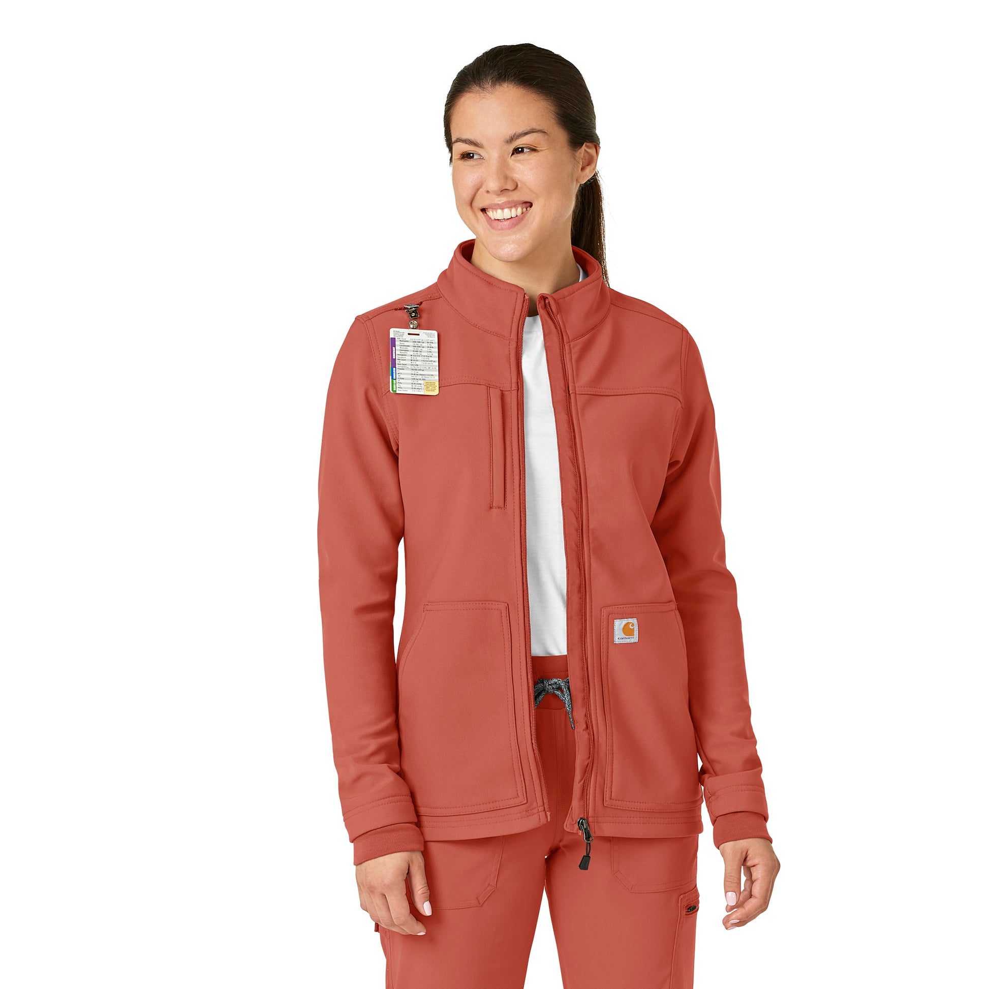 Rugged Flex C81023 Women's Bonded Fleece Jacket Dusty Cedar