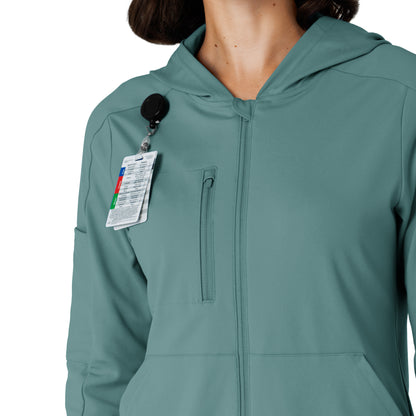 RENEW Knit 8159 Women’s Zip Hoodie Vintage Teal