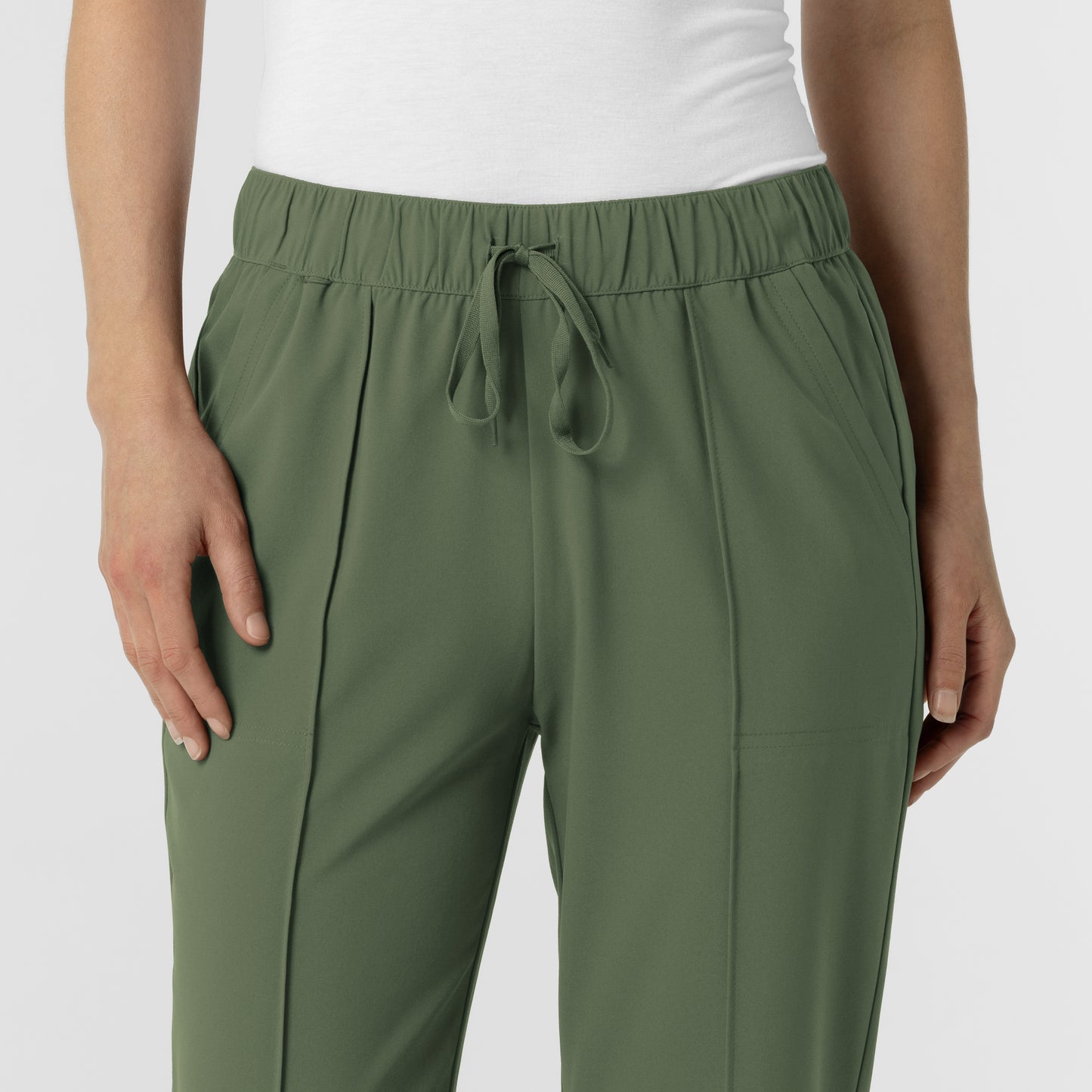 RENEW 5154 Women's Pintuck Scrub Pants Olive