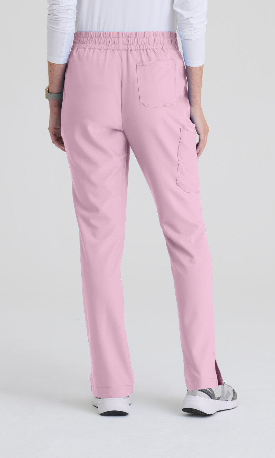 Grey's Anatomy Evolve GSSP627 Women's Cosmo Pant in Misty Pink by Barco Model Image Back