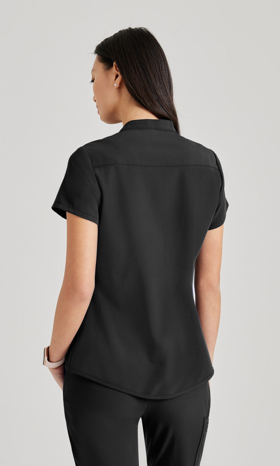 Barco Unify BUT163 Mission Scrub Top Black