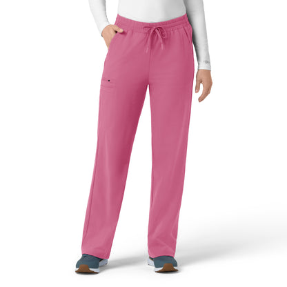 Force Cross-Flex C53190 Knit Women's Boot Cut Scrub Pants Electric Fuschia