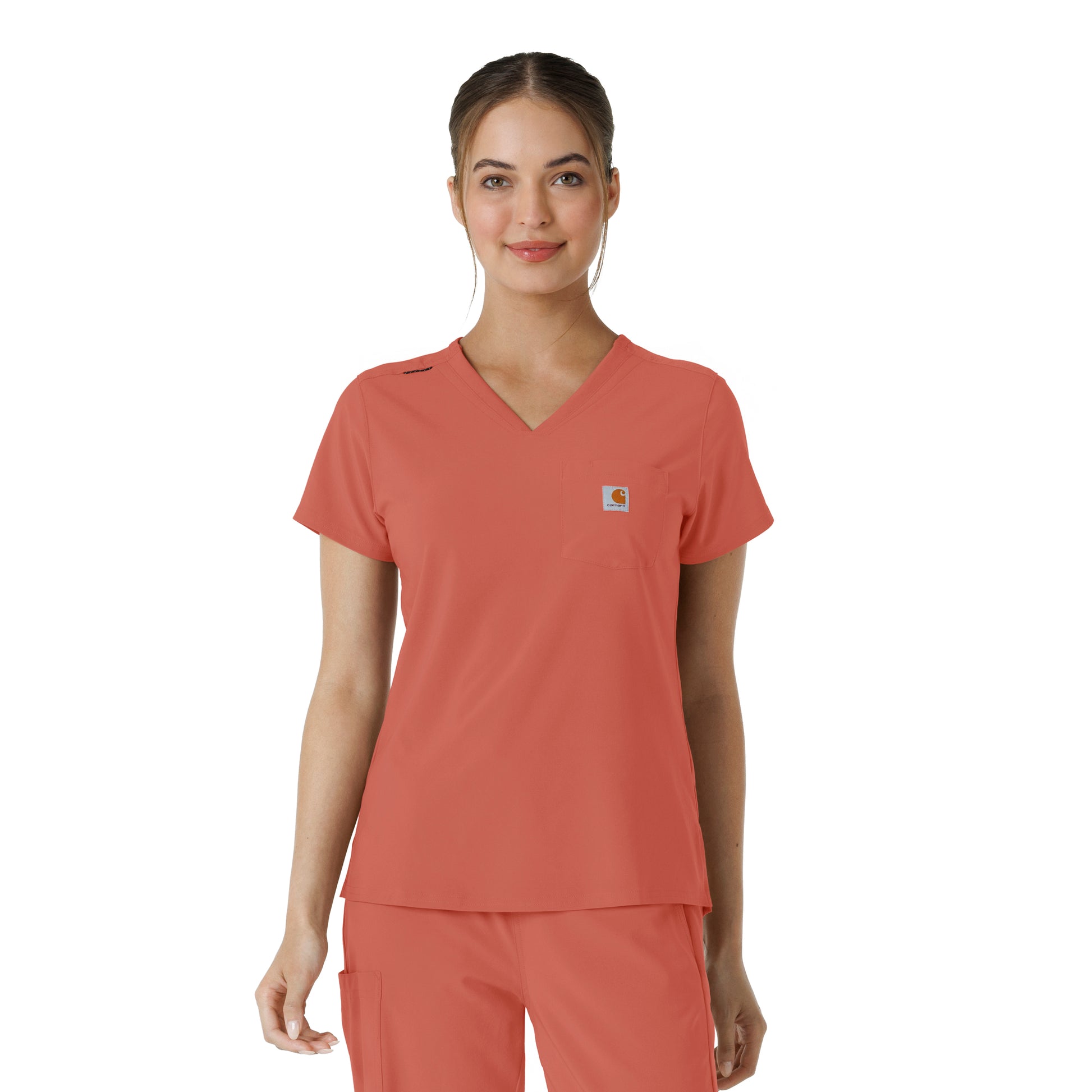 Force Cross-Flex C13410 Women's Tuck-In Scrub Top Dusty Cedar