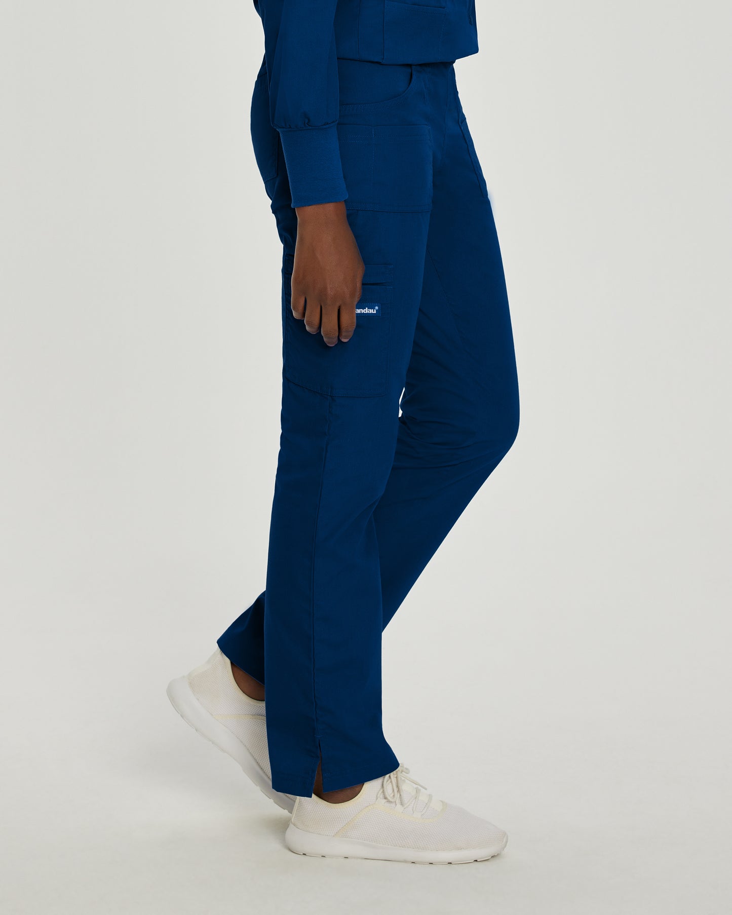 Essentials 8380 Women's Cargo Scrub Pants Navy Image