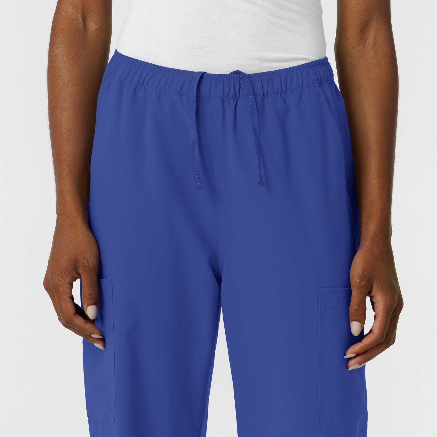 NURTUR 5180 Women's Straight Leg Cargo Scrub Pants Galaxy Blue