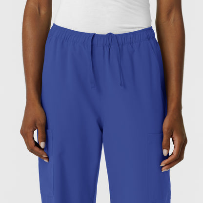 NURTUR 5180 Women's Straight Leg Cargo Scrub Pants Galaxy Blue