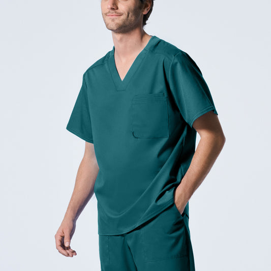 ProFlex LT108 Men's 2 Pocket V Neck Scrub Top Caribbean Image