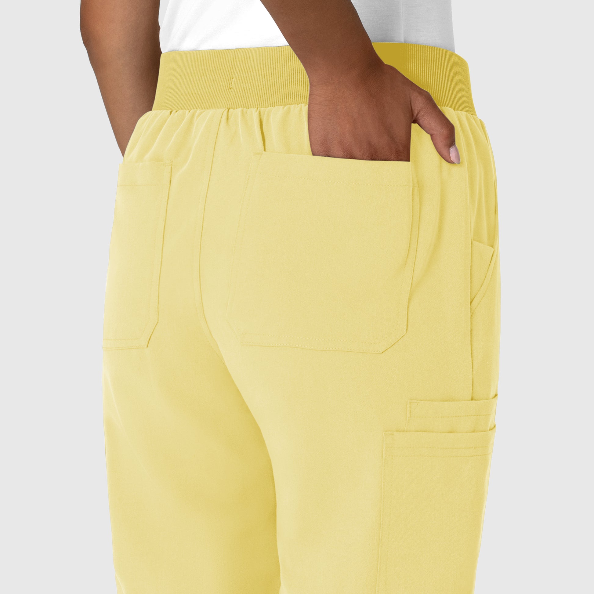 Nova 5132 Jogger Utility Scrub Pant Sunshine Yellow Model Image Alternate | Wink