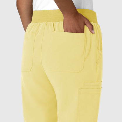 Nova 5132 Jogger Utility Scrub Pants Sunshine Yellow Model Image Alternate | Wink