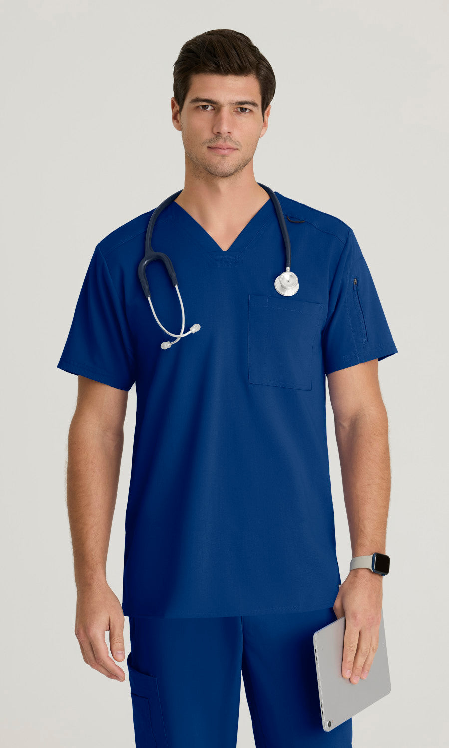 Grey's Anatomy Stretch GRST079 Murphy Scrub Top Galaxy