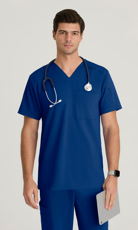 Grey's Anatomy Stretch GRST079 Murphy Scrub Top Galaxy