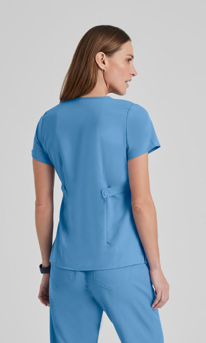 Grey's Anatomy 4153 Riley Scrub Top Ciel Blue