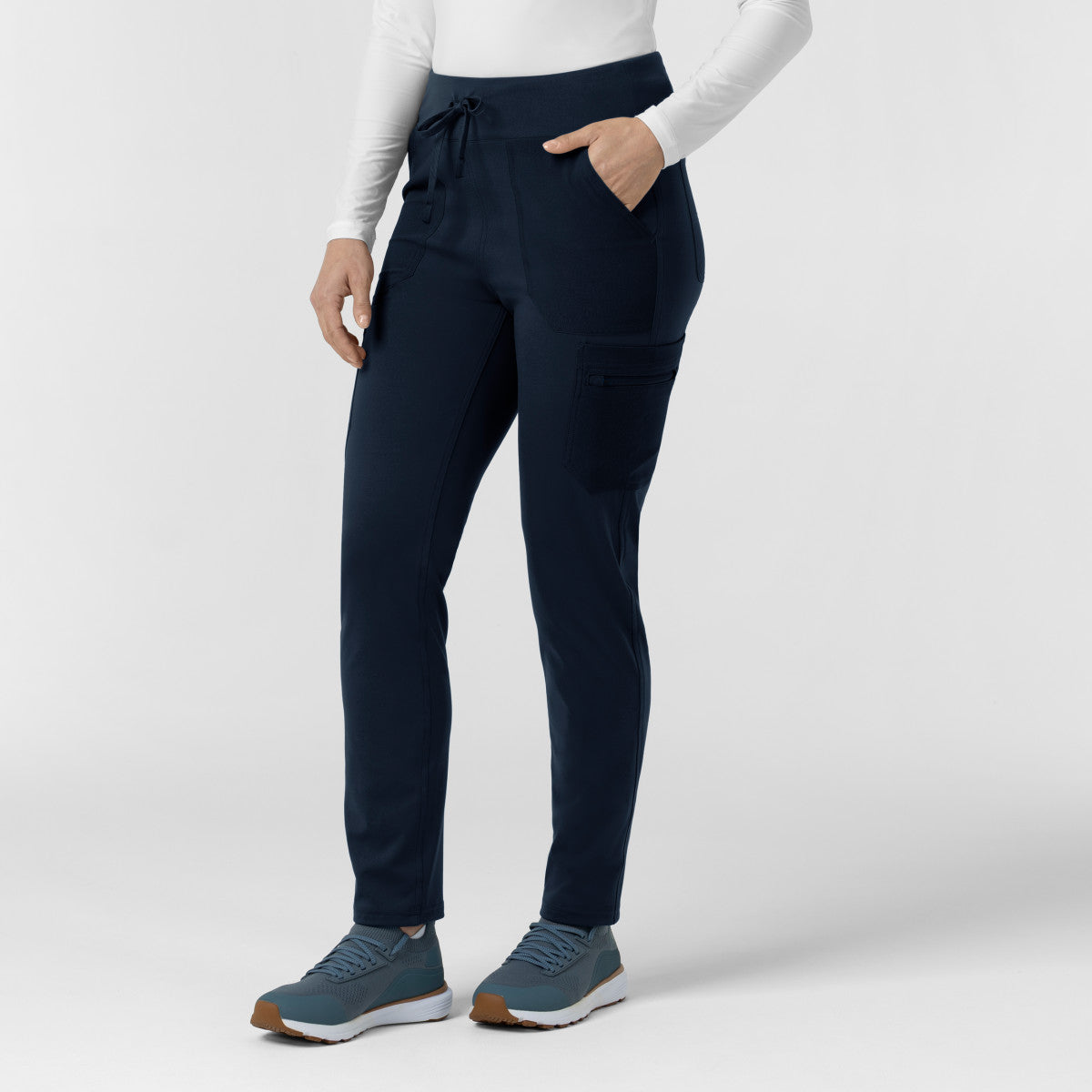 Force Cross-Flex Knit C53390 Women's Modern Scrub Pants Navy