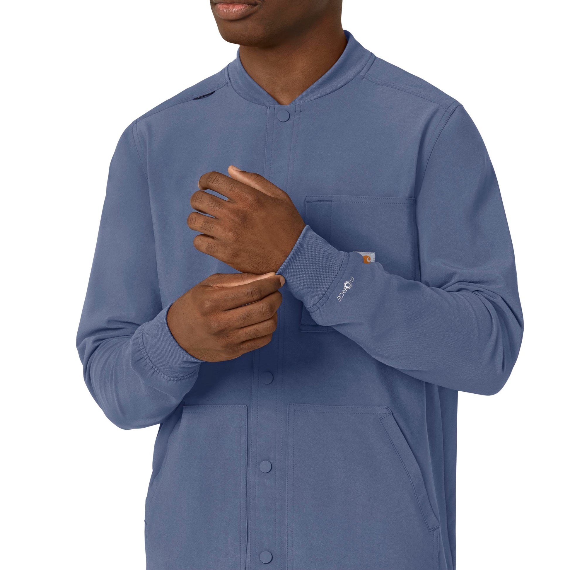 Force Cross-Flex C86210 Men's Shirt Jacket Riverside Model Image Left Side | Carhartt