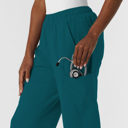 NURTUR 5180 Women's Straight Leg Cargo Scrub Pants Caribbean