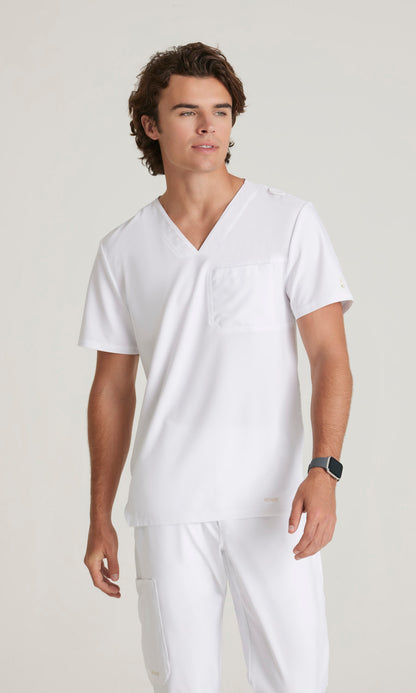 Grey's Anatomy Evolve GSST179 Journey Scrub Top White