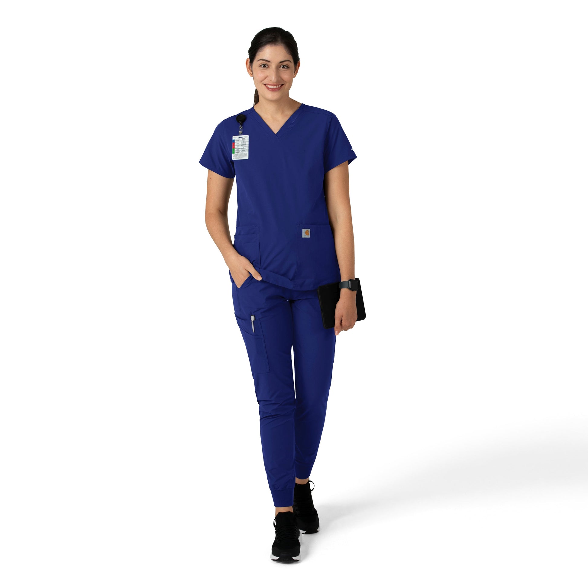 Force Essentials C51113 Women's Jogger Scrub Pants Galaxy Blue