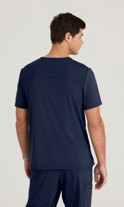 Grey's Anatomy Knit Stretch GRST275 Clarity Top Indigo