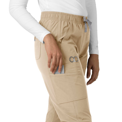 Force Essentials C51213 Straight Leg Scrub Pants Khaki Model Image Alternate | Carhartt