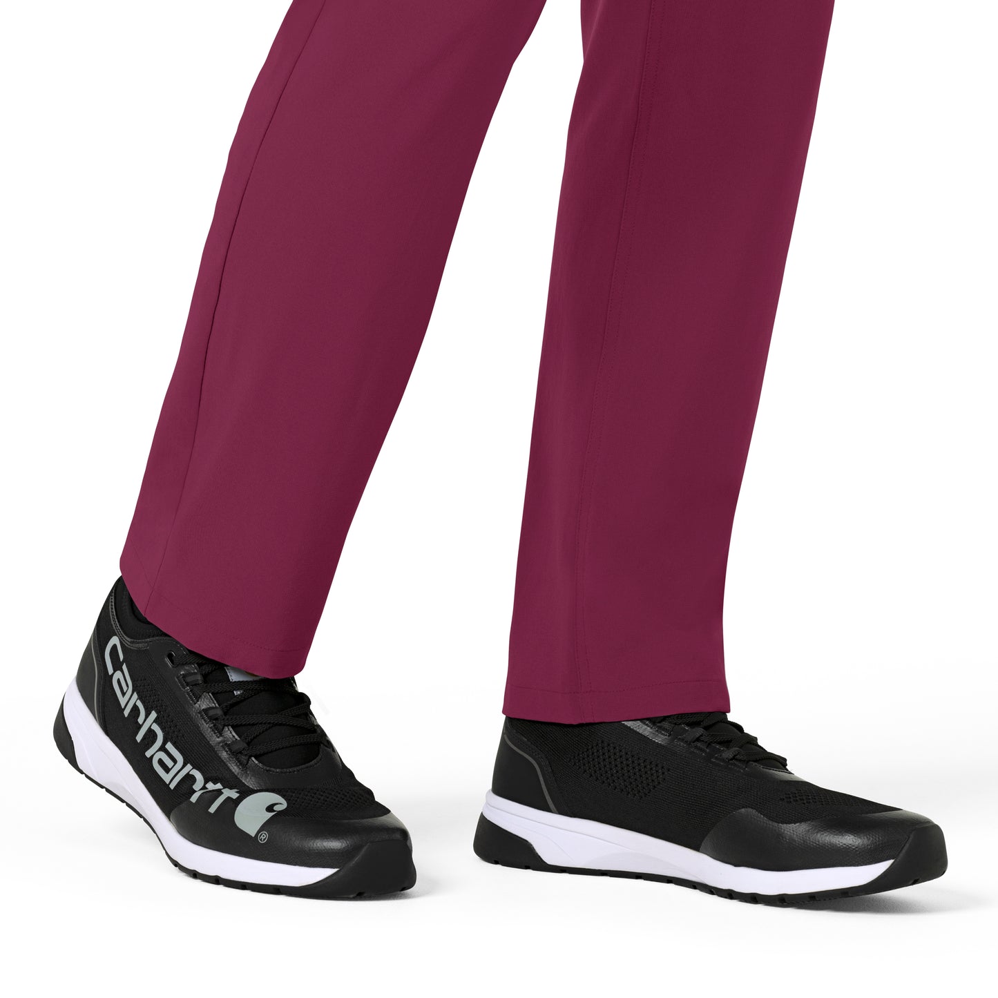 Force Cross-Flex C56410 Men's Straight Leg Scrub Pant Wine Model Image Alternate | Carhartt