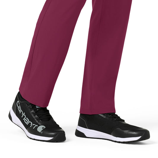 Force Cross-Flex C56410 Men's Straight Leg Scrub Pants Wine Model Image Left Side | Carhartt