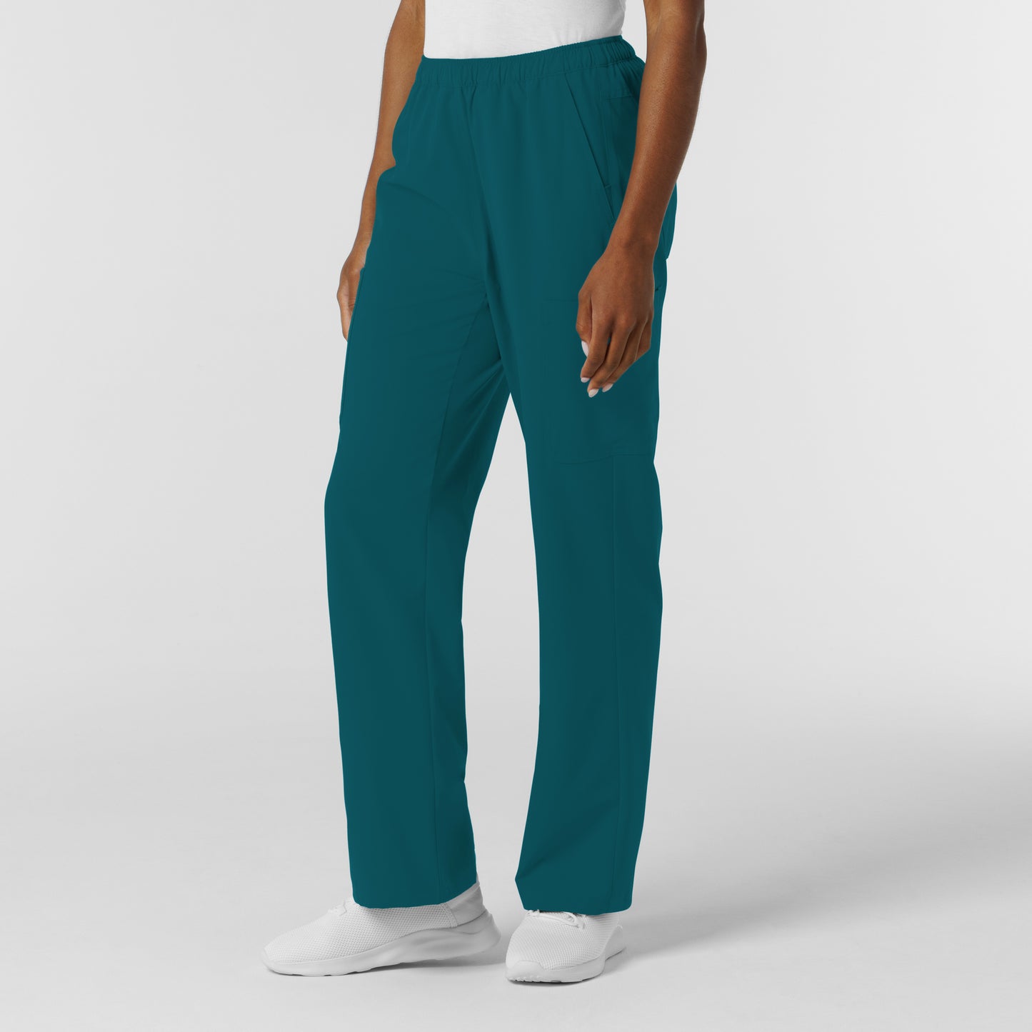 NURTUR 5180 Women's Straight Leg Cargo Scrub Pants Caribbean