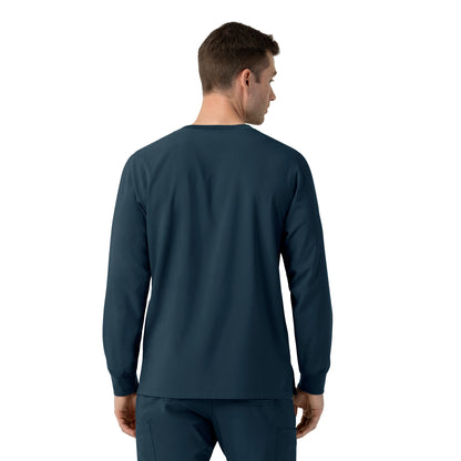 Force Cross-Flex C16610 Men's Crew Neck Long Sleeve Scrub Top Navy