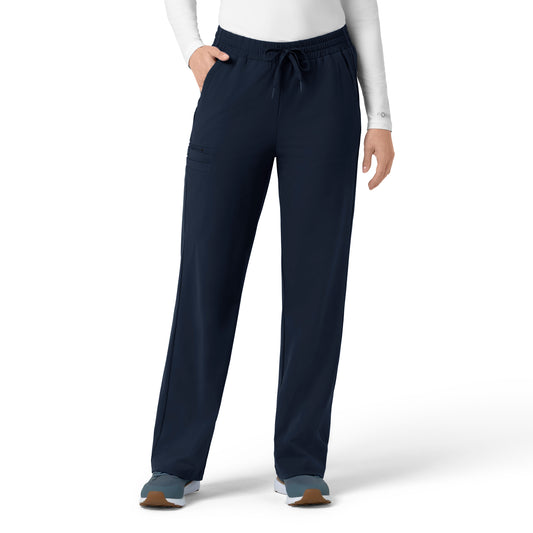 Force Cross-Flex C53190 Knit Women's Boot Cut Scrub Pants Navy