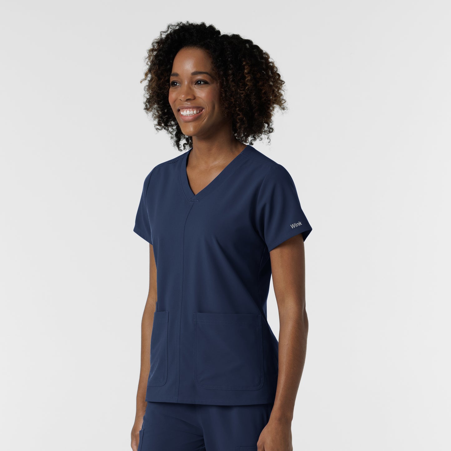 NURTUR 6180 Women's V-Neck Scrub Top Navy