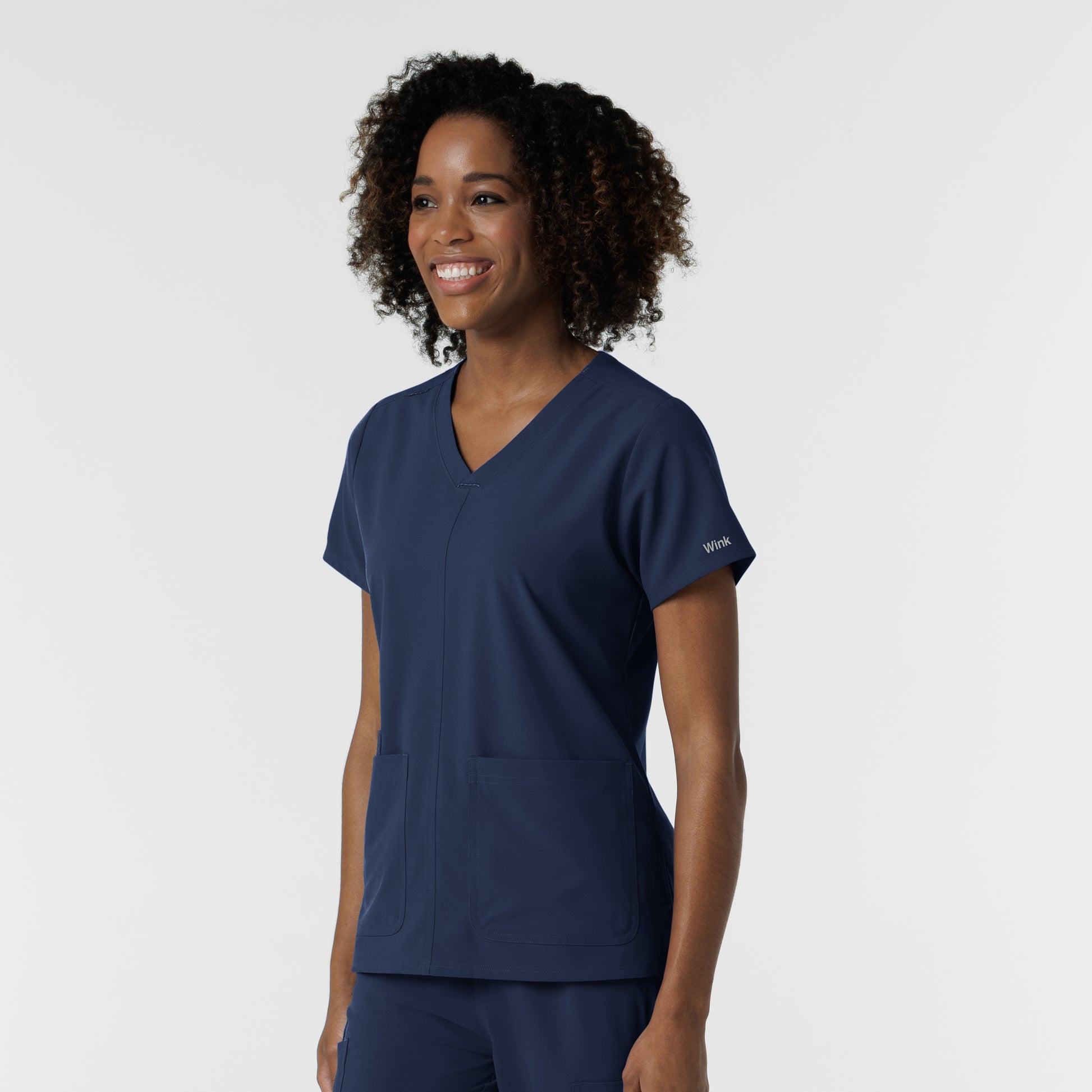 NURTUR 6180 Women's V-Neck Scrub Top Navy