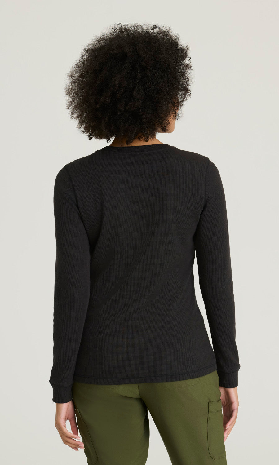 Grey's Anatomy Evolve GSST257 Wanderlust Long Sleeve Top Black