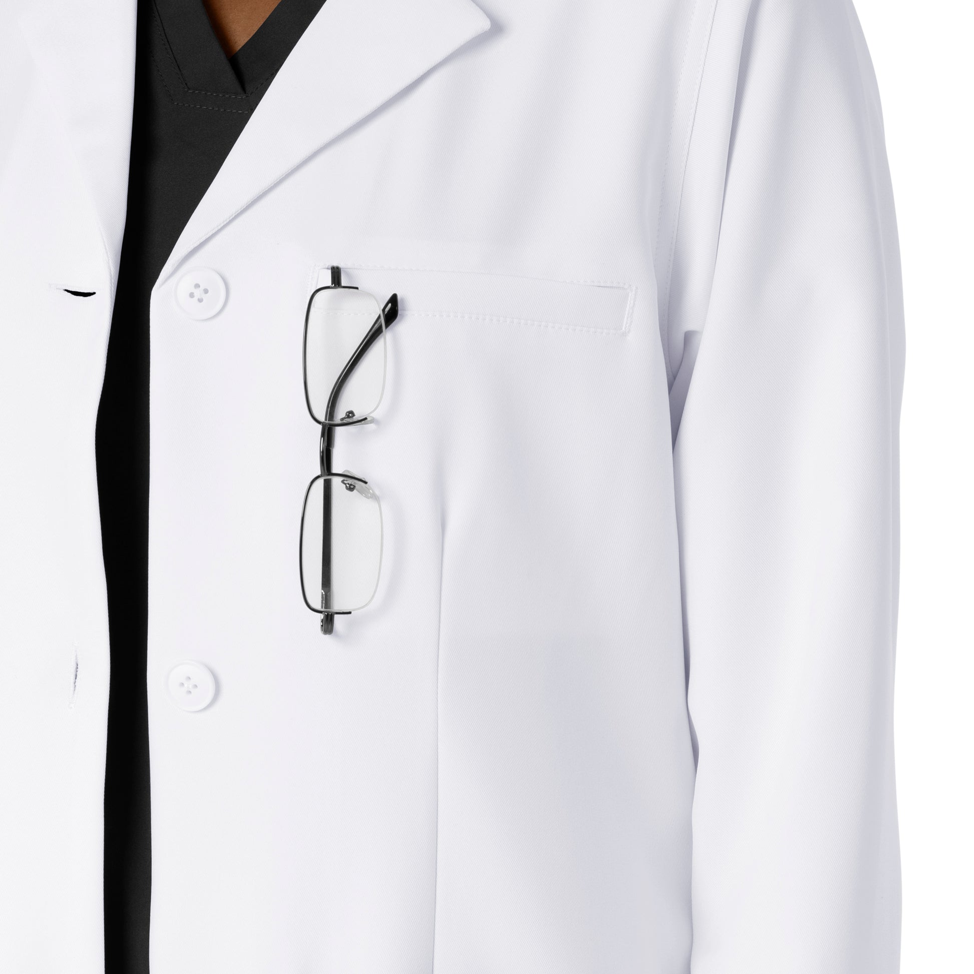 Lab Coats C74005 Long Lab Coat White Model Image Alternate | Carhartt