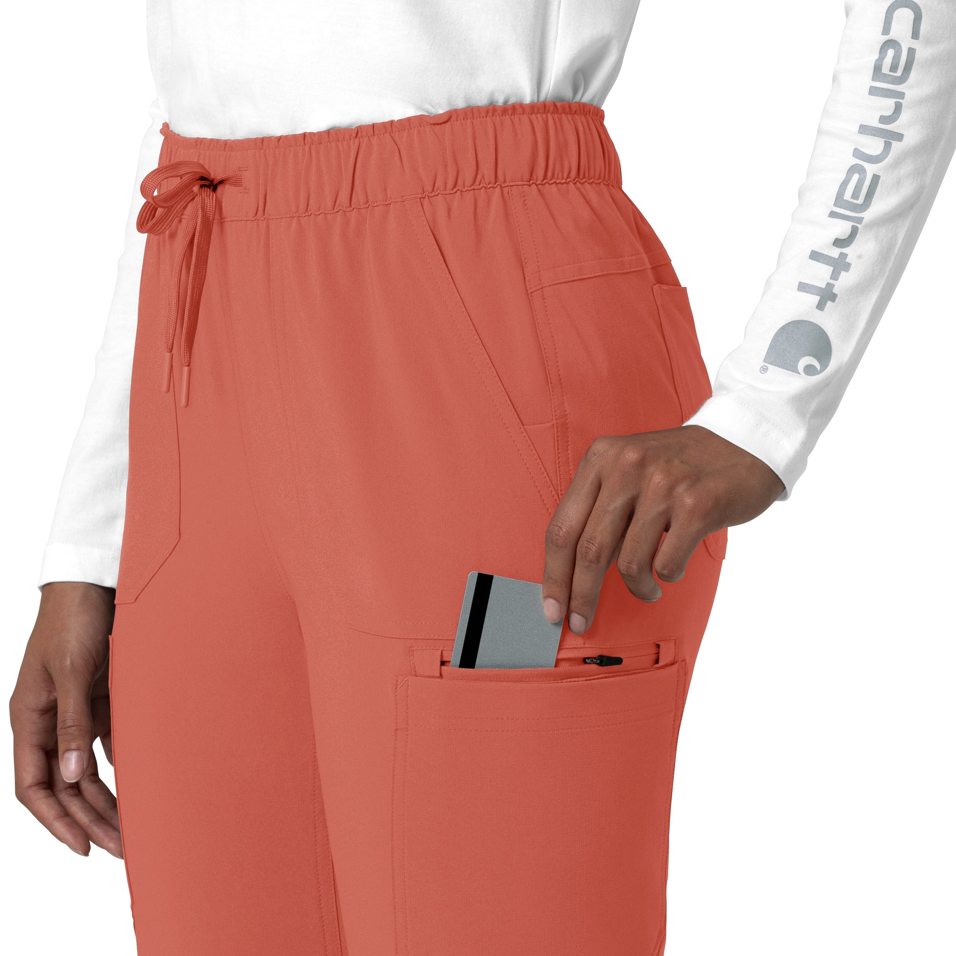 Force Cross-Flex C53210 Women's Straight Leg Cargo Scrub Pants Dusty Cedar