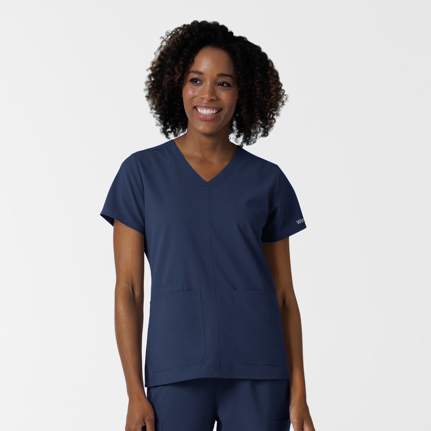 NURTUR 6180 Women's V-Neck Scrub Top Navy