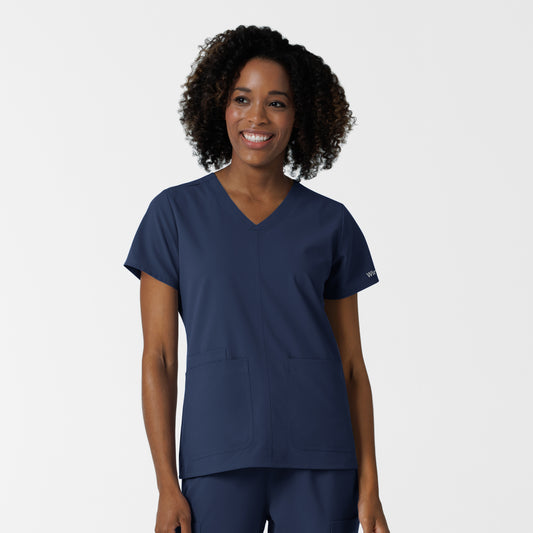 NURTUR 6180 Women's V-Neck Scrub Top Navy