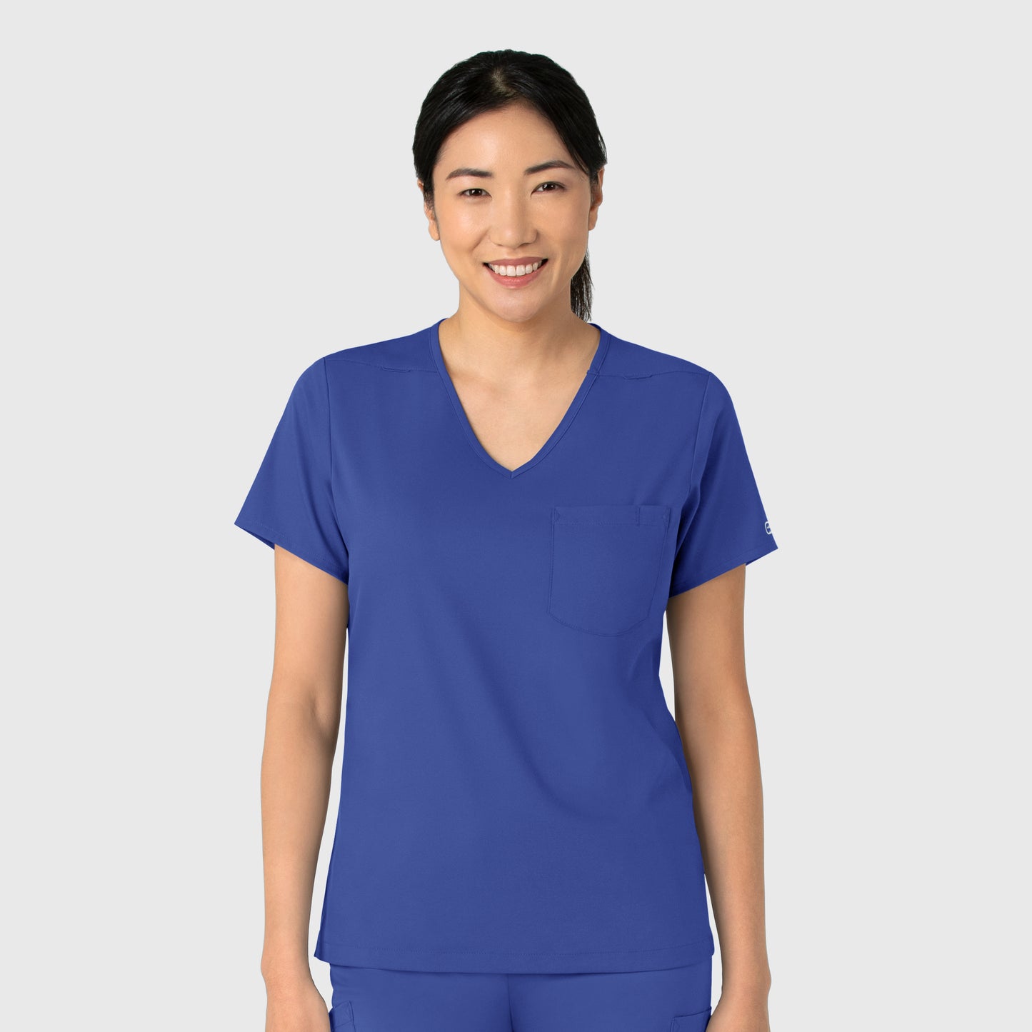 Boundless 6151 Women's Tuck-In Scrub Top Galaxy Blue