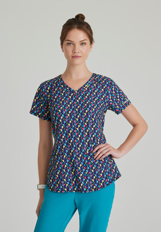 Skechers SKT021 Essence Scrub Top Deco Hearts