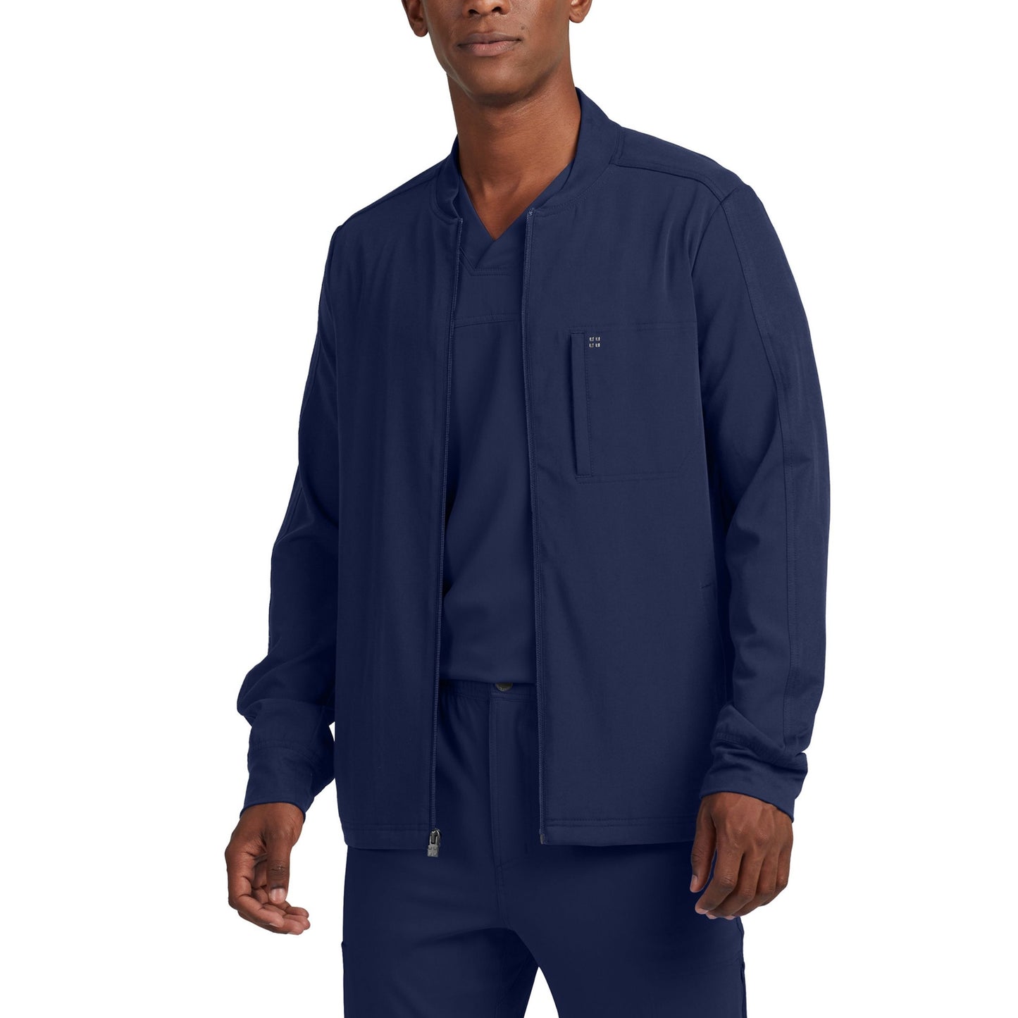 CRFT WJ705 Men's 3 Pocket Scrub Jacket Navy Image