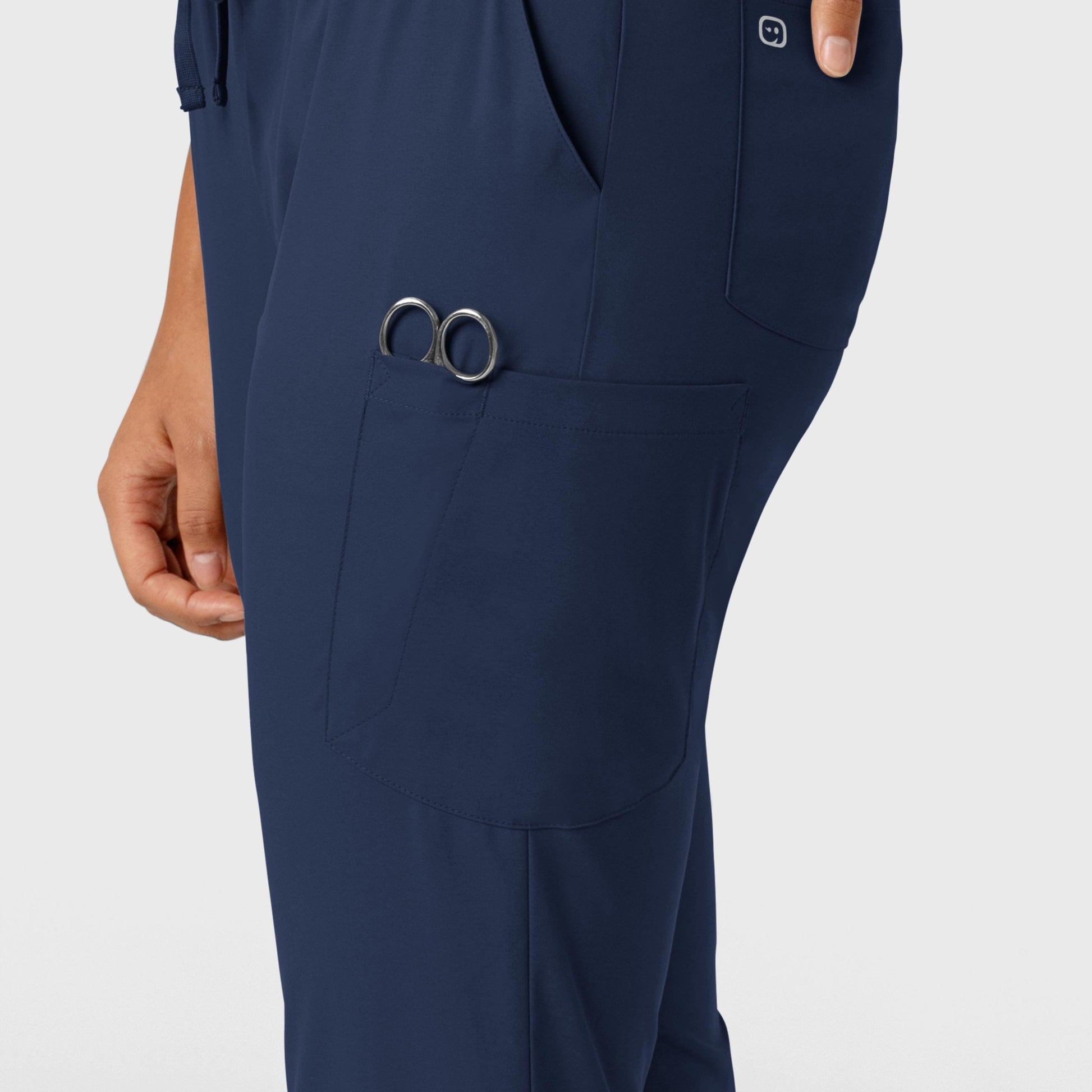 Boundless 5151 Jogger Scrub Pants Navy Model Image Alternate | Wink