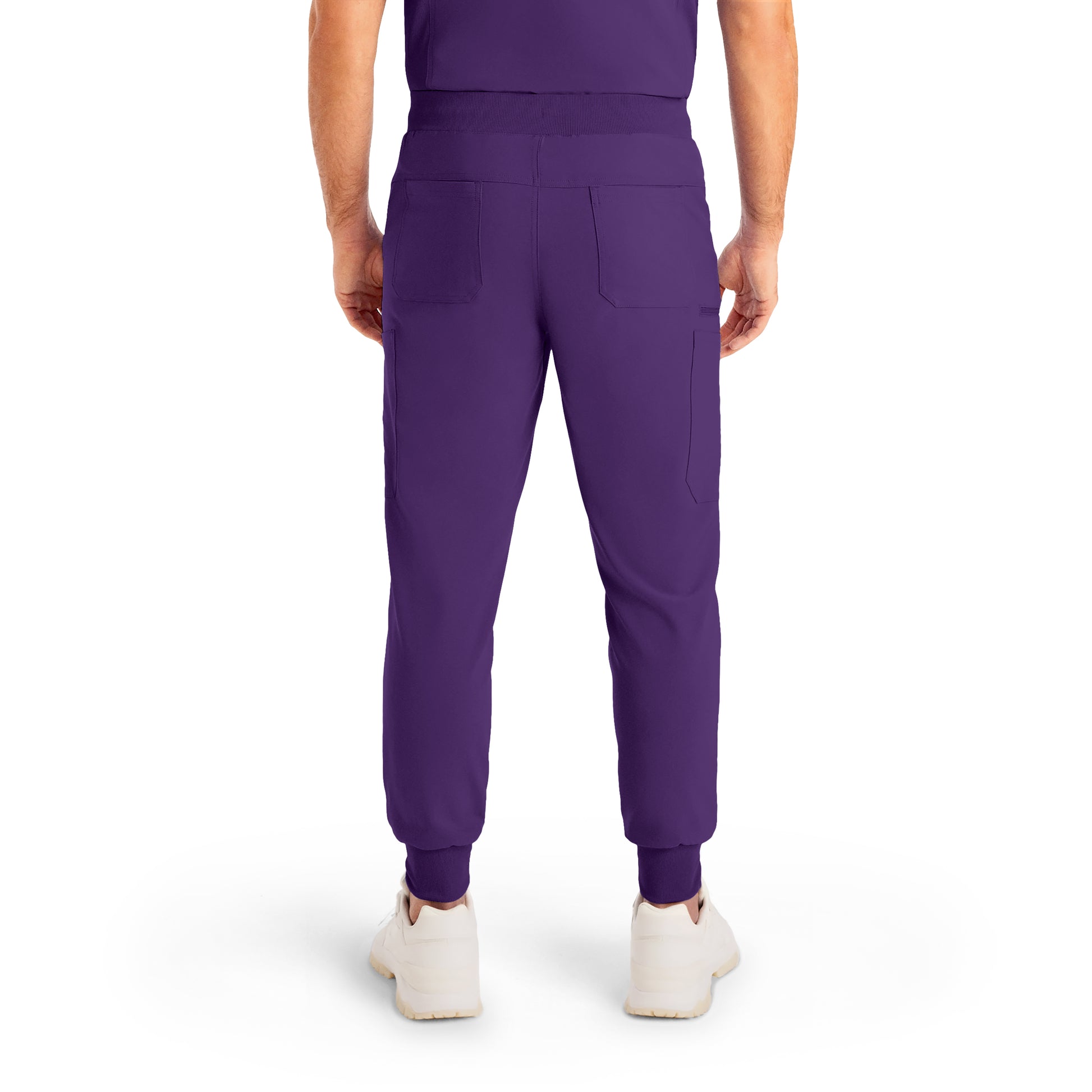 Forward LB409 Men's Jogger Scrub Pants Eggplant Image