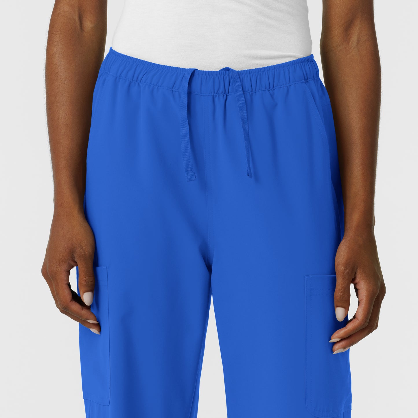 NURTUR 5180 Women's Straight Leg Cargo Scrub Pants Royal