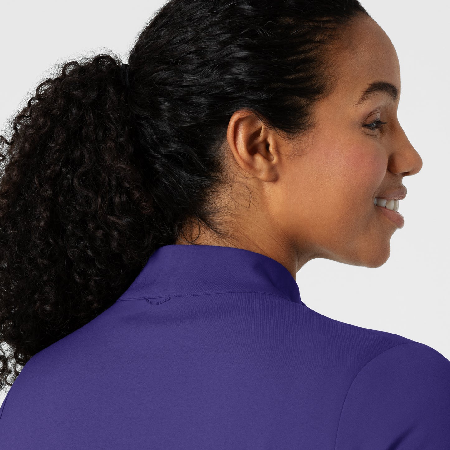 Boundless 8151 Warm Up Scrub Jacket Grape Model Image Alternate | Wink